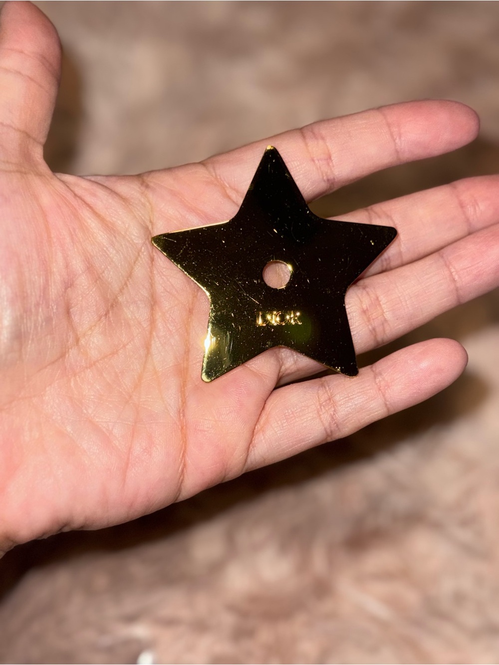 Dior Gold-Tone Star Accessory
